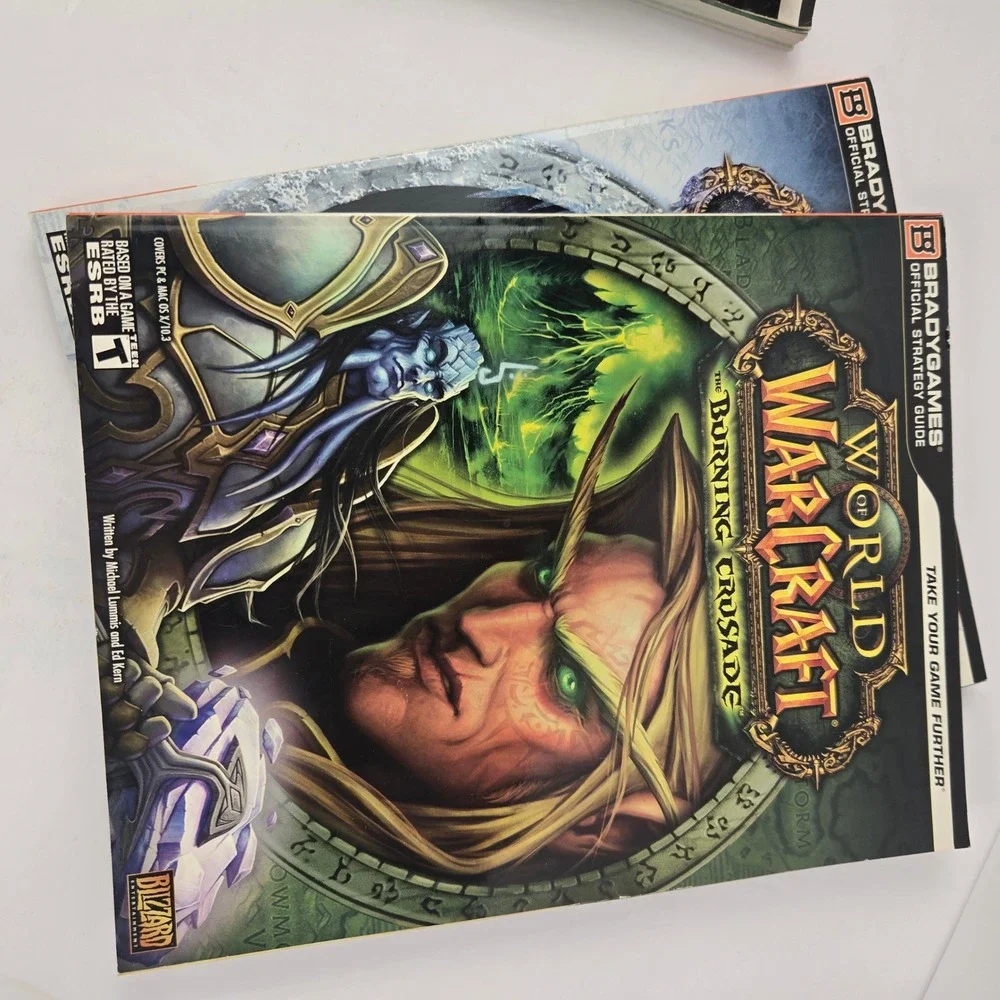 World of Warcraft BradyGames Strategy Guide Lot Burning Crusade Lich King Dungeo